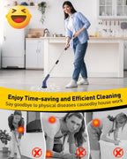 Electric Spin Scrubber for Cleaning Bathroom, Shower Scrubber Cordless Cleaning Brush with IPX7 Waterproof & 2 Speed, 3 Brush Heads, Bathroom Cleaning Supplies for Shower Tub Tile Toilet Grey